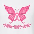 thumbnail image 5 of Wild Bobby, Pink Ribbon Heart, Breast Cancer Awareness, Men Premium Tri Blend Tee, True White, Small, 5 of 5