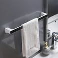 thumbnail image 2 of Under 10 Hooks Non Perforated Towel Bath Towel Storage Rack Hanging Wall Type Bathroom Hook Bathroom Towel Storage Rack, 2 of 3