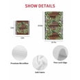 thumbnail image 7 of Farmhouse Green Garland Kitchen Dish Towels for Drying Dishes Set of 2, Spring Black Plaid Wood Grain Waffle Weave Microfiber Hand Tea Bathroom Towels Quick Dry & Absorbent Towel 15.7x23.6, 7 of 7