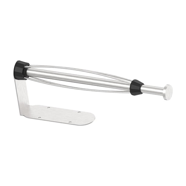 Soporte para papel de cocina Soledad debajo del gabinete de acero inoxidable Plata