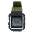 thumbnail image 2 of Hommes Digital Watch LED Backlight Staterproof Stophatch Alarm Calendar Calendar Rubberal Rubberg Bandl 50m, 2 of 7