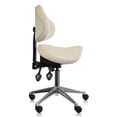 thumbnail image 6 of 2xhome Ergonomic Saddle Stool with Back and Padded Seat, Tilt Height Adjustable Swivel Chair for Office or Medical Clinic, Beige, Set of 1, 1 piece, 6 of 12
