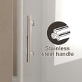thumbnail image 4 of 34"x72" Pivot Shower Door, 1/4" Tempered Glass, Brushed Nickel, 4 of 13