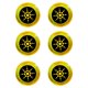 thumbnail image 3 of Pegatina Protección EMF 6 Piezas Escudo para Laptop Teléfonos Inteligentes (oro), 3 of 5