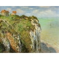 thumbnail image 2 of Monet, Claude 32x26 White Modern Wood Framed Museum Art Print Titled - Cliffs at Dieppe 1882, 2 of 4