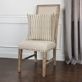 thumbnail image 2 of Rizzy Home Ticking Stripe 20" x 20" Down Pillow with Cotton Cover-Gray/Natural, 2 of 5