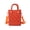 Orange, variant on Waterproof Mini Beach Tote, Mini Rubber Travel Bags, Sandproof Handbag for Sports Gym Travel Market Outdoor, Small Beach Tote Bag for Beach Boat Pool Sports, Charms Crossbody Tote
