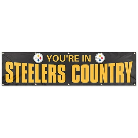 Party Animal Steelers 8' x 2' Banner