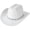 White, variant on Slccxzc Vintage Western Cowboy Hat with Crown Decoration, Wide Brim Country Concert Headwear