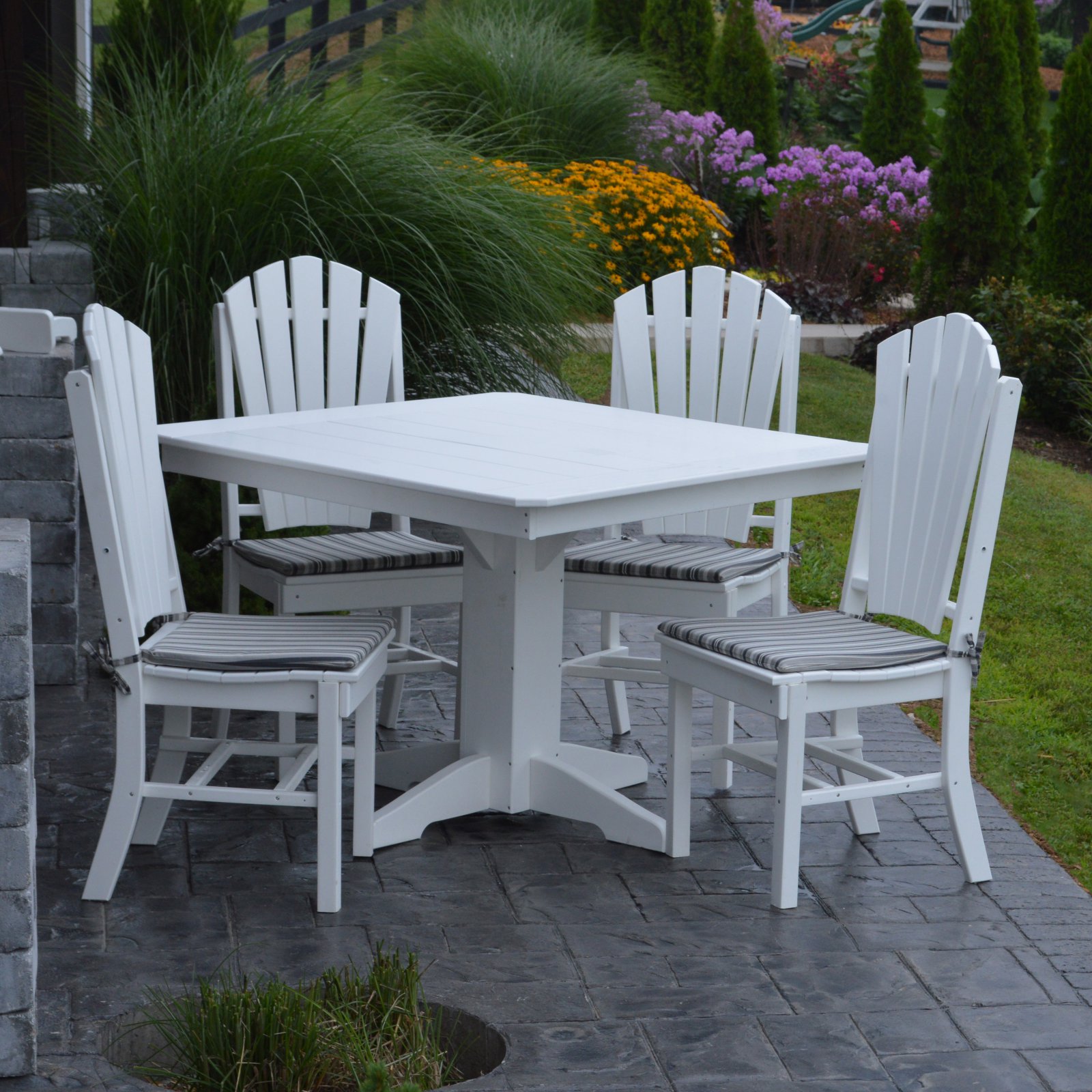 A &amp; L Furniture Poly Adirondack Back 5 Piece Square Patio Dining Set - image 2 of 11
