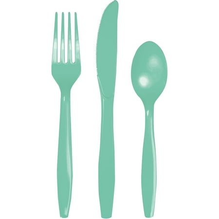 

Touch of Color Fresh Mint Green Assorted Plastic Cutlery 24 Pack (318866)
