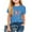 Blue, variant on BXSRUTA Toddler Kids Girls Butterfly Graphic Tee Short Sleeve Crewneck T Shirt Soft Polyester Blend Casual Tops 1-13 Years
