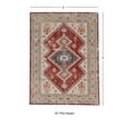 thumbnail image 3 of Contemporary Home Living 3' x 5' Tribal Diamond Medallion Area Throw Rug - Cream and Brown, 3 of 7