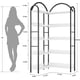 thumbnail image 2 of 68.5 - pulgada 5 - tier industrial l - shaped de esquina estante con arched metal frame - freestanding para exposición rack para sala de estar, dormitorio o oficina en casa, 2 of 6