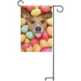 thumbnail image 5 of SKYSONIC Jack Russell Easter Eggs Double-Sided Printed Garden House Sports Flag-12x18(in)-Polyester Decorative Flags for Courtyard Garden Flowerpot, 5 of 6
