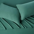 thumbnail image 2 of ZMLEVE Cotton Jersey Bed Sheet Set - Queen, Dark Green, 2 of 5