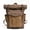 Coffee, variant on ISMART Vintage Waxed Canvas Backpack - Water-Resistant Travel Hiking Daypack with Leather Accents, Laptop Compartment for Men, Women, Students