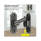 thumbnail image 3 of Cerradura Para Puerta Corredera Chapa De Seguridad 90° 180° Belug Negro, Verde, 3 of 5