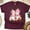 Maroon, variant on Christmas Crew Snowman T-Shirt | Cute Holiday Matching Family Tee, White, Size S