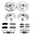 thumbnail image 3 of Power Stop Front and Rear Ceramic Brake Pad and Drilled and Slotted Rotor Kit K6495, 3 of 10