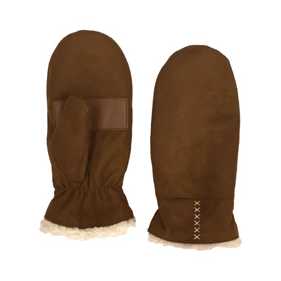 Isotoner Smart Dri Womens Brown Sherpa Touchscreen Mittens Large/X-Large