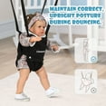 thumbnail image 6 of Cowiewie 2 in 1 Baby Exerciser Jumper Bouncer 6-24 Months Infant(Unisex), Grey+Black, 6 of 7