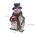 thumbnail image 3 of Maison Concepts Christmas Wooden Snowman With Scarf (10.85L X 2.35W X 16.35H), 3 of 3