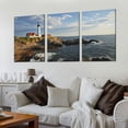 thumbnail image 2 of Nawypu  Canvas Print Pictures Wall Art Painting Portland Head Lighthouse Framed &amp; Stretched Posters Ready to Hang Home Decor Artworks 12''x16''X3 Panels, 2 of 4