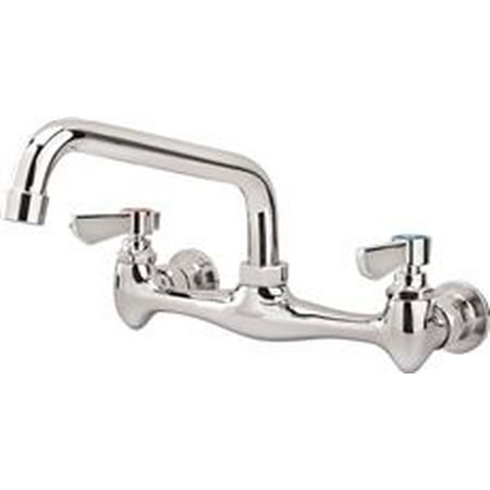 Free Sink Faucet Proplus Lead-Free Wall-Mounted Commercial Sink Faucet With 8-Inch Spout, Chrome-Plated ()