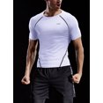thumbnail image 4 of Cadmus Men's 3 Pack Compression Baselayer Athletic Workout T Shirts ,Black & Grey & White,Small, 4 of 8