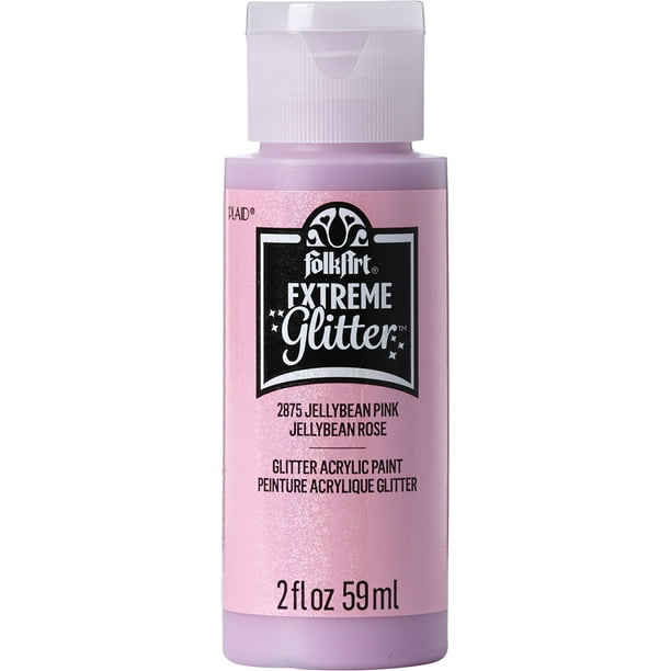 FolkArt Extreme Glitter Acrylic Craft Paint, Glitter Finish, Jellybean