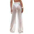 thumbnail image 1 of Pantalones de playa con cobertura en traje de baño RoseSeek White para mujer, 1 of 7