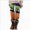 A33-Yellow, variant on Halloween Leggings for Women Tummy Control Striped Pumpkin Printed Stretchy Leggings Yoga Pants Tights(Multicolour,L)