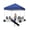 Blue, variant on QinaQin 10x10FT Pop Up Canopy Tent,Instant Gazebo with UPF 50+ Waterproof Cover,3 Adjustable Heights Easy Setup Canopy with 4 Sandbags & Wheeled Carry Bag for Camping,Outdoor Events,Blue