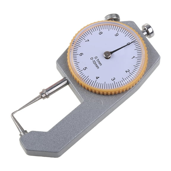 0~10mm Thickness Gauge Flat for Head Thickness Tester for Leather Cloth Measuring Accuracy 0.05mm
