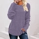 thumbnail image 1 of HongQid Long Sleeve Shirts for Women Tunic Trendy Casual Round Neck Tops Lightweight Sweaters, 1 of 7