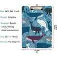 thumbnail image 2 of FMSHPON Ocean Coral Whale Pattern Clipboard Hardboard Wood Nursing Clip Board and Pull for Standard A4 Letter 13x9 inches, 2 of 5