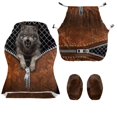 thumbnail image 2 of Pzuqiu Zipper Wolf Computer Gaming Chair Cover Non-Slip Easy to Install Computer Chair Covers for Seat Cushion with Straps and Zipper for Home, Office Decorations, 2 of 7