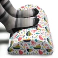 thumbnail image 3 of Octopus Foot Rest, Summer Style Pattern with Steamboat Octopus Anchor Sea Starfish Seashells, Non-Slip Backing Adjustable Ergonomic Memory Foam Leg Support for Office, Multicolor, by Ambesonne, 3 of 5