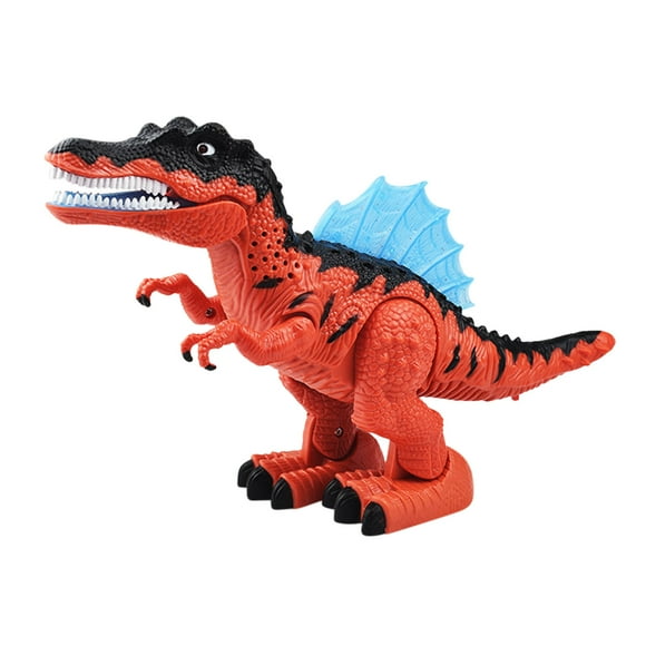 Dinosaur Toy With Sound And Light Orange Plastic Mechanical Spinosaurus Model Figure Kids Gift Ages 3 To 10 Years Old 18.5X18X9Cm Orange