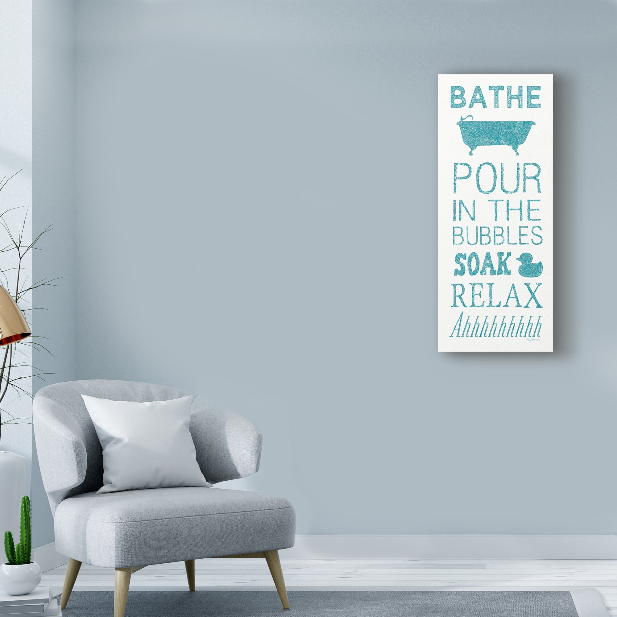 Trademark Fine Art 'Hand Towel Bath' Canvas Art by Sue Schlabach