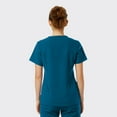 thumbnail image 2 of SPECTRUM UNIFORMS Wynd Women's Scrub Top Medical Uniform V-Neck Top Stitch Soft Fabric Outfit Ideal for Women at Hospital Workspace Medical Practice and Professionals Workwear Doctor Coat, 2 of 5