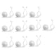 thumbnail image 5 of Advancent 10 piezas de Clips para plantas, abrazaderas autoadhesivas para montar en la pared para flores, soporte para dormitorio y oficina, blanco 2Conjunto, 5 of 6