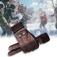 thumbnail image 5 of 100Fens Outdoor Running Cycling Gloves Touchscreen Men's Winter Gloves Glove Liners Hiking Gloves Cold Weather Warm Gloves, 5 of 5