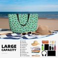 thumbnail image 5 of Naloa Alphabet And Panda Large Capacity Beach Bag, Waterproof Sandproof Beach Swim Pool Bag Tote Bag for Women, 5 of 7