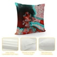 thumbnail image 4 of ARISTURING Sexy African American Woman Decorative Throw Pillow Cover Fashion Black Girls Lady Chic Pillow Case Square Cushion Covers for Couch Sofa, 4 of 5