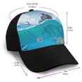 thumbnail image 2 of Naloa Lighthouse Sea Port Adult adjustable Print Baseball Hat, Patchwork curved brim baseball capfor Men and Women, One Size, 2 of 5