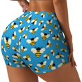 thumbnail image 2 of Fotbe Flying Bees Seamless Shorts, Womens Workout Shorts High Waist Stretch Booty Short for Gym/Yoga/Running/Biking-Medium, 2 of 9