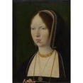 thumbnail image 2 of Jan Provost 11x14 Black Ornate Wood Framed Double Matted Museum Art Print Titled: A Woman, Traditionally Identified as Isabela La Catolica Of&nbsp;Castile (ca.&nbsp;1492-97), 2 of 5