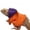 Orange, variant on vnanda Washable Wear-resistant Pet Clothes Adjustable Lizard Clothing Hoodie T-shirt with Fastener Tape Soft Breathable Durable Pet for Small for Lizards